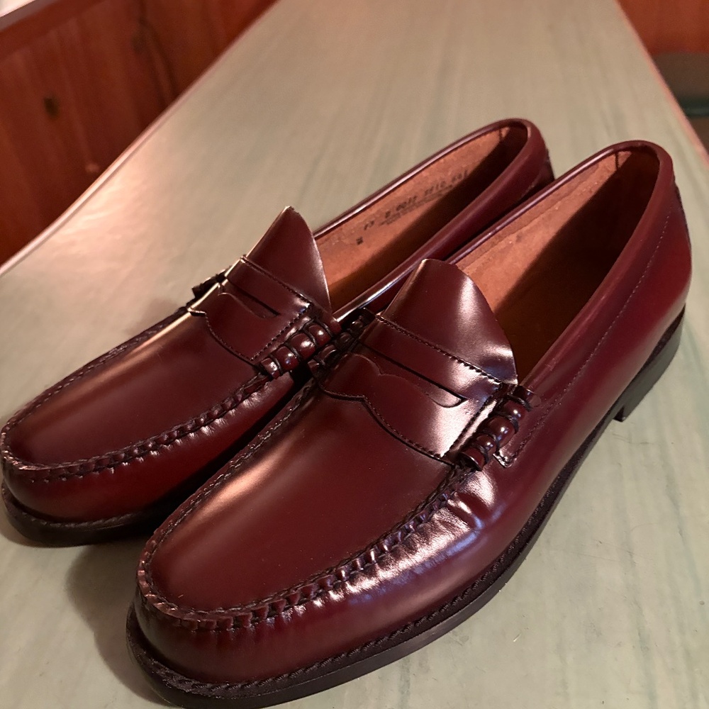 G.H. Bass & Co. Burgundy Leather Penny Loafers